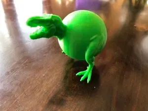 Dinosaur w/ a ball for the body, no hands or tail