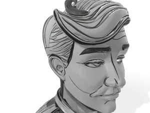 Retro Gentleman Bust