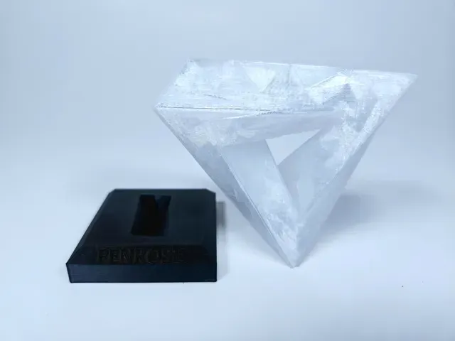 Penrose Impossible Triangle – Statue with Stand — Фото 5 из 6