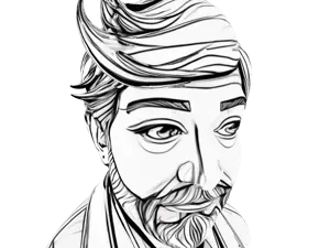 Friendly Swoop Gentleman Bust