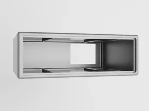 1 din desk radio case