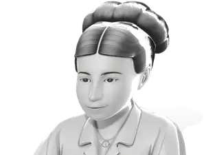 Traditional Elegance Bust - Female Sculpture