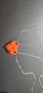 Brick heart pendant