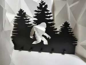 Sasquatch Key holder with and W/O holes