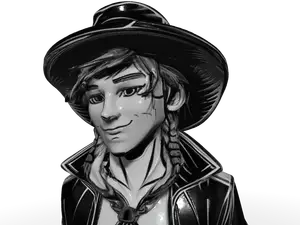 Cowboy Character Bust
