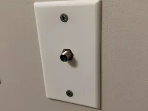 Coax Cable Wall Plate