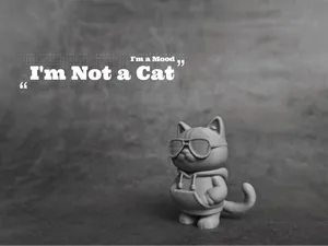 时尚酷猫 动物微缩模型装饰品摆件