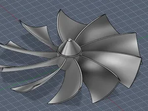 A fan blade