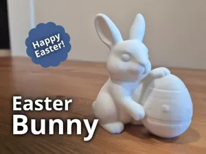 Cute Easter Bunny - With Egg