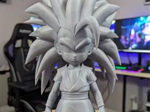 Goku Daima DragonBall SSJ3 3D Model