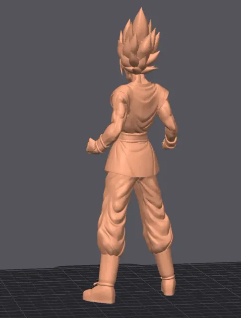 Goku Daima SSJ2 DragonBall 3D Model — Фото 4 из 4