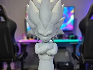 Life-Size Vegeta Ultra 1 Dragonball 3D Model