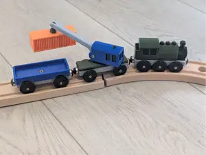 Breakdown Crane With Jib Tender - Brio Compatible