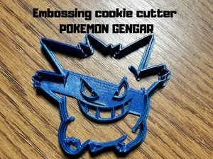 Pokemon Gengar embossing cookie cutter
