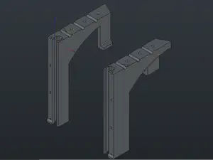 Sliding rack rails - 3U model and parametric FCStd