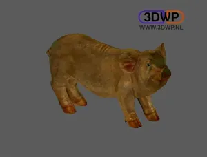 Pig Sculpture 3D Scan