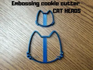 Cookie cutter cat heads