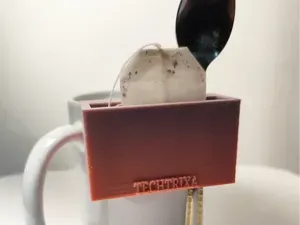 Tee bag & spoon holder for standard mugs