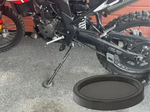 Motorcycle kickstand plate