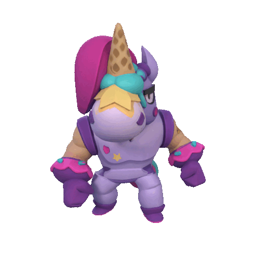 Muñeco Berry Rainbow Rush Brawl Stars video juego