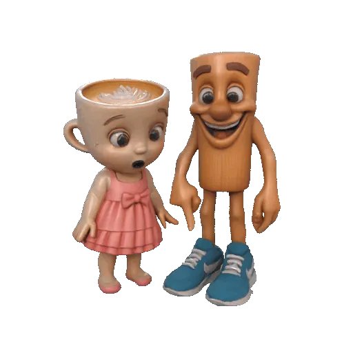 Cutes babies Bailarina capuchina y tung tung sahur — Image 2 of 2