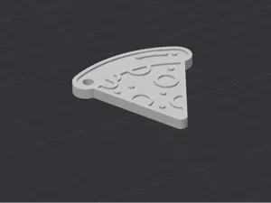 Pizza Slice Keychain – Fun & Cheesy - NFC Option