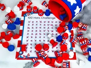 The 100 Hidden Uncle Sam Hats 4th July Game + PDF