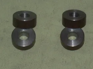 Mazda B2200 shackle spacers for lowered springs