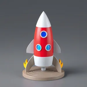 Low-Poly Rocket Ship