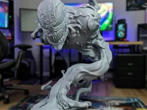 Life Size Venom Symbiote Bust SpiderMan Verse