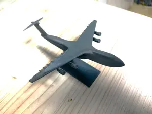 美国洛克希德C-5“银河”运输机,等比例摆件带支架