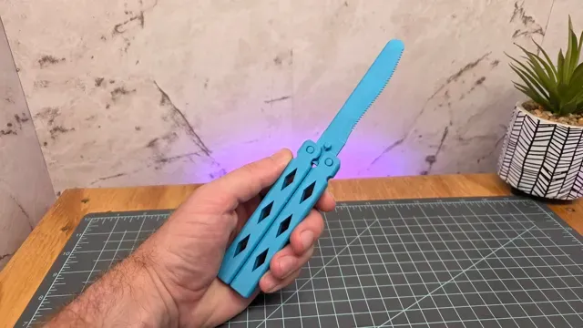 Serrated Butterfly Knife -Balisong- Print in Place — Фото 3 из 7