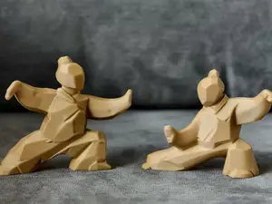 太极小人摆件，中国功夫