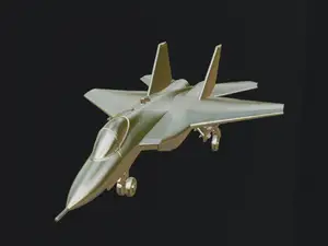 Stealth Fighter Jet with Stand – STL File