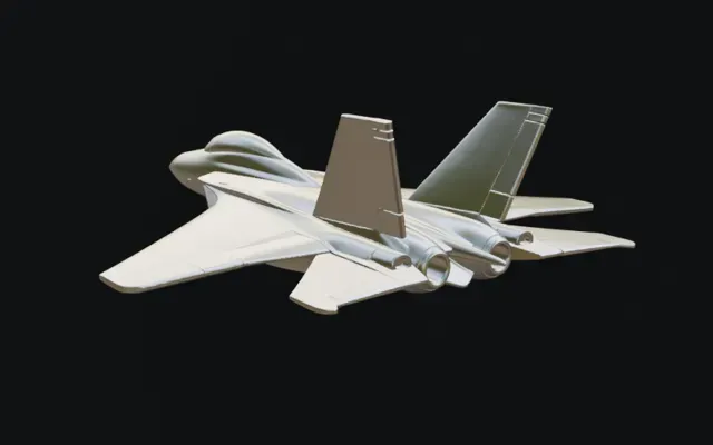 F-22 Style Stealth Fighter Jet – STL Model — Фото 4 из 4