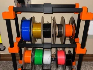 Plně 3D tištěný modulární stojan na filamenty