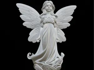 Little Girl Fairy Angel 3D Printed Figurine