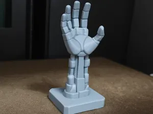 The hand of the Terminator