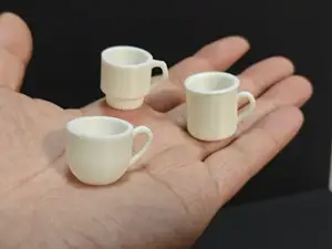 迷你咖啡杯、马克杯挂件钥匙扣(单个仅4克)