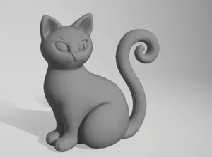 Halloween Cat Figurine | Spooky 3D Printable Model