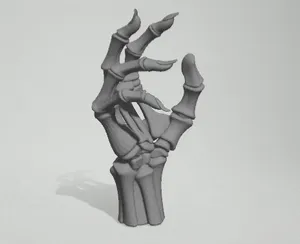 Skeletal Hand Emerging | 3D Printable Bone Prop