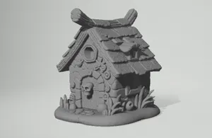 Haunted Halloween Small Cottage – Spooky 3D Print