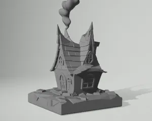 Spooky Halloween Cottage – Haunted 3D Printable