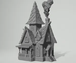 Haunted Halloween House – Spooky 3D Printable