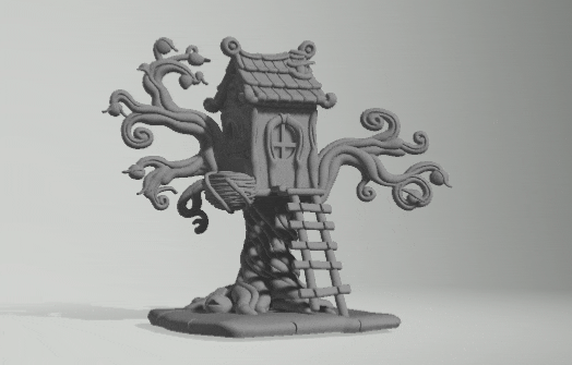Haunted Halloween Tree – Spooky 3D Print