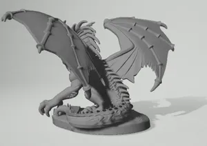 Epic Dragon Sculpture – Detailed 3D Print Model