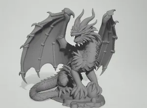 Fierce Fantasy Dragon – Detailed 3D Print
