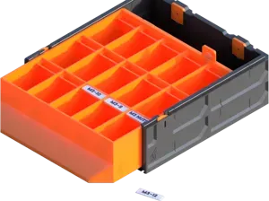 GEN2 185-2W-1H Classic Parts Drawer V2 - 15 Slot