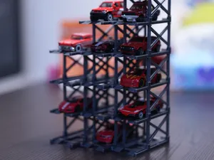 1:64汽车模型 拼装 立体停车库 可堆叠