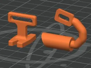 rc 1/10 body exhaust